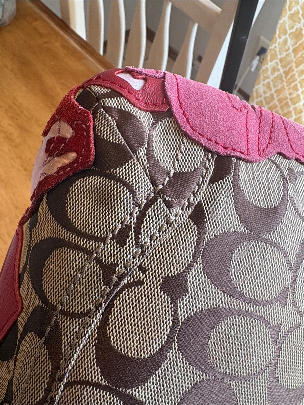 Coach Poppy for Peace Signature Canvas Shoulder Bag - Picture 6 of 11